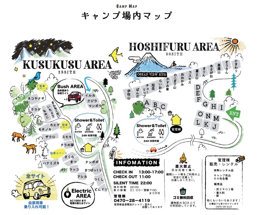 星が綺麗にみえるキャンプ場 千葉県