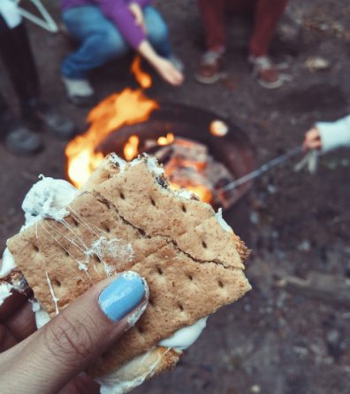 焚き火　スモア　クラッカー