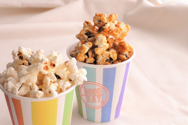 焚き火 ポップコーン アルミホイル