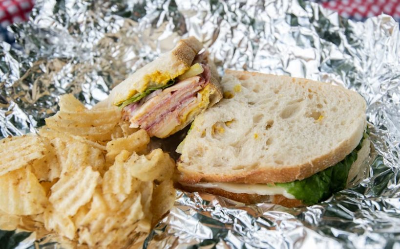 焚き火　ホットサンド　アルミホイル