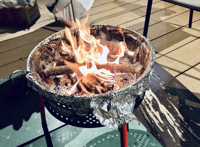 焚き火　アルミホイル　耐熱温度
